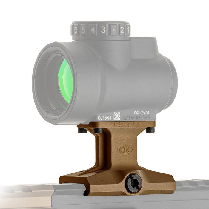 Reptilia DOT optic mount for Trijicon MRO, 1.93 in. height, in Flat Dark Earth Anodized