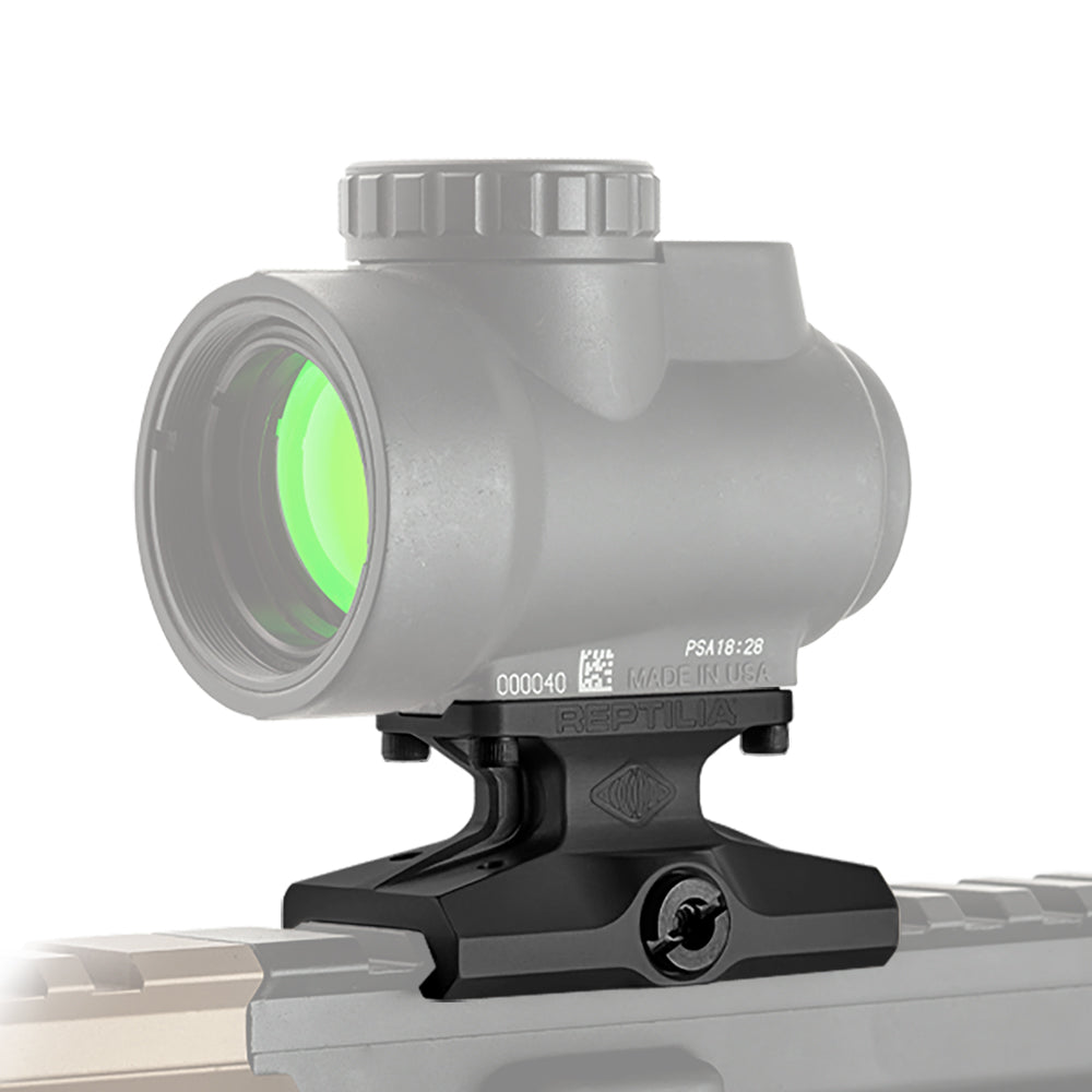 Reptilia DOT optic mount for Trijicon MRO, lower 1/3 height, Black Anodized, 100-022