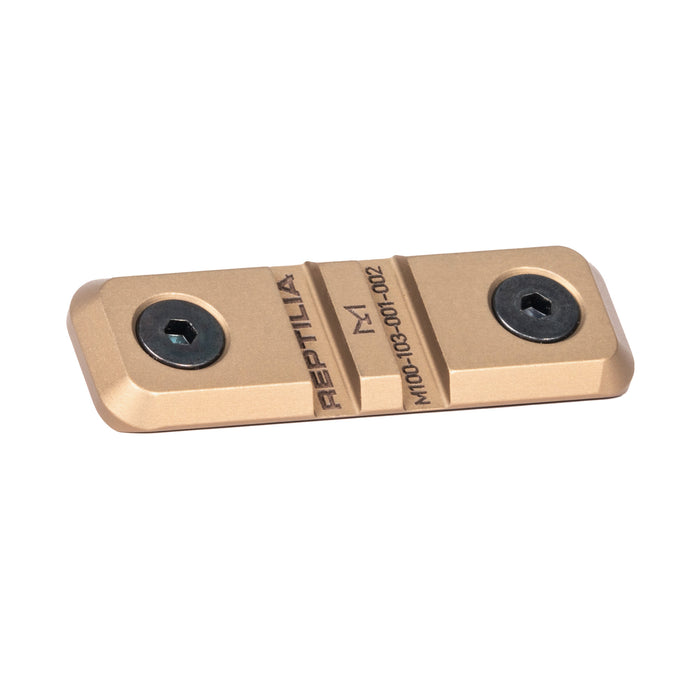 Reptilia LPR low profile M-LOK rail in FDE Anodized