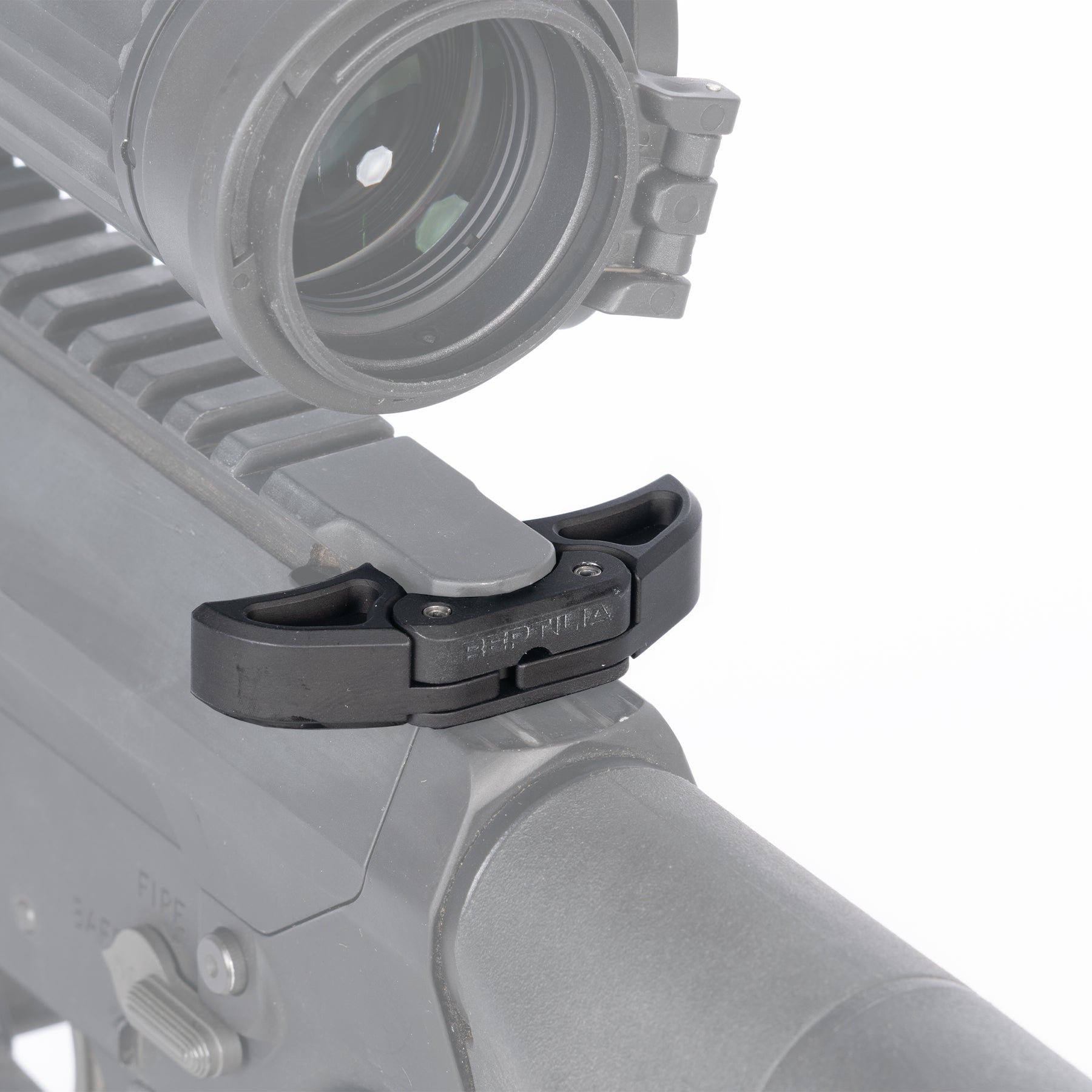 Reptilia PULLER ambidextrous charging handle for AR-10 in Black Anodized