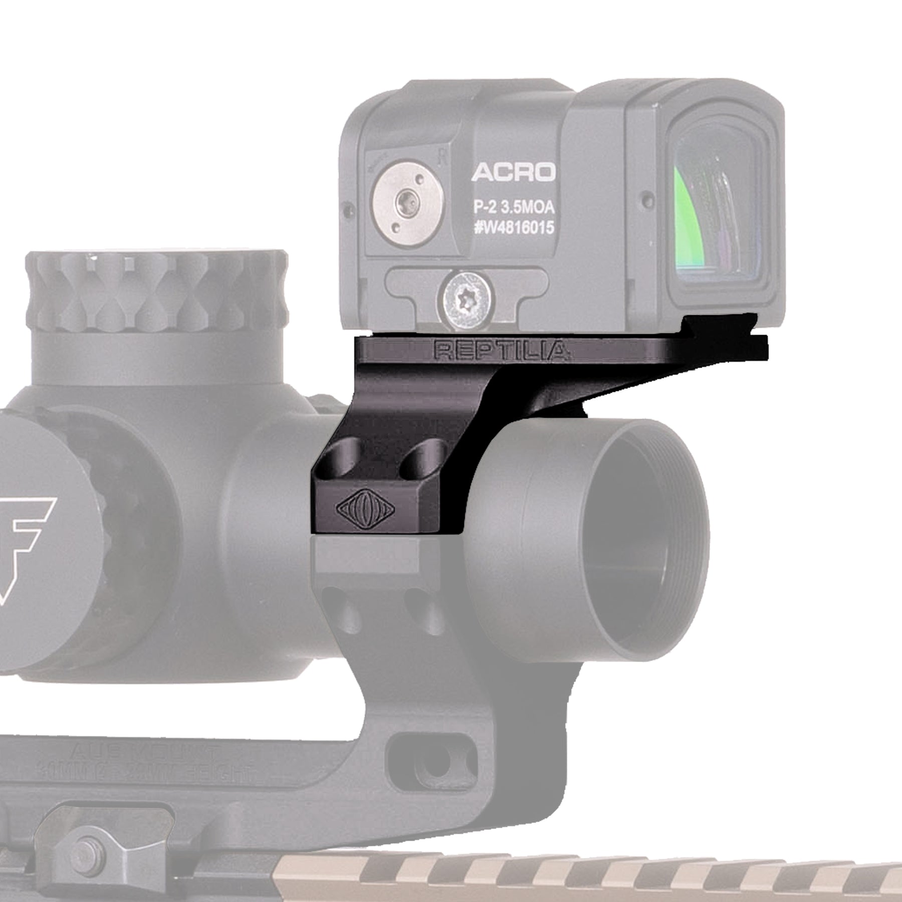 Reptilia 30mm ROF-90 Optic Mount for Aimpoint ACRO and Steiner MPS in Black