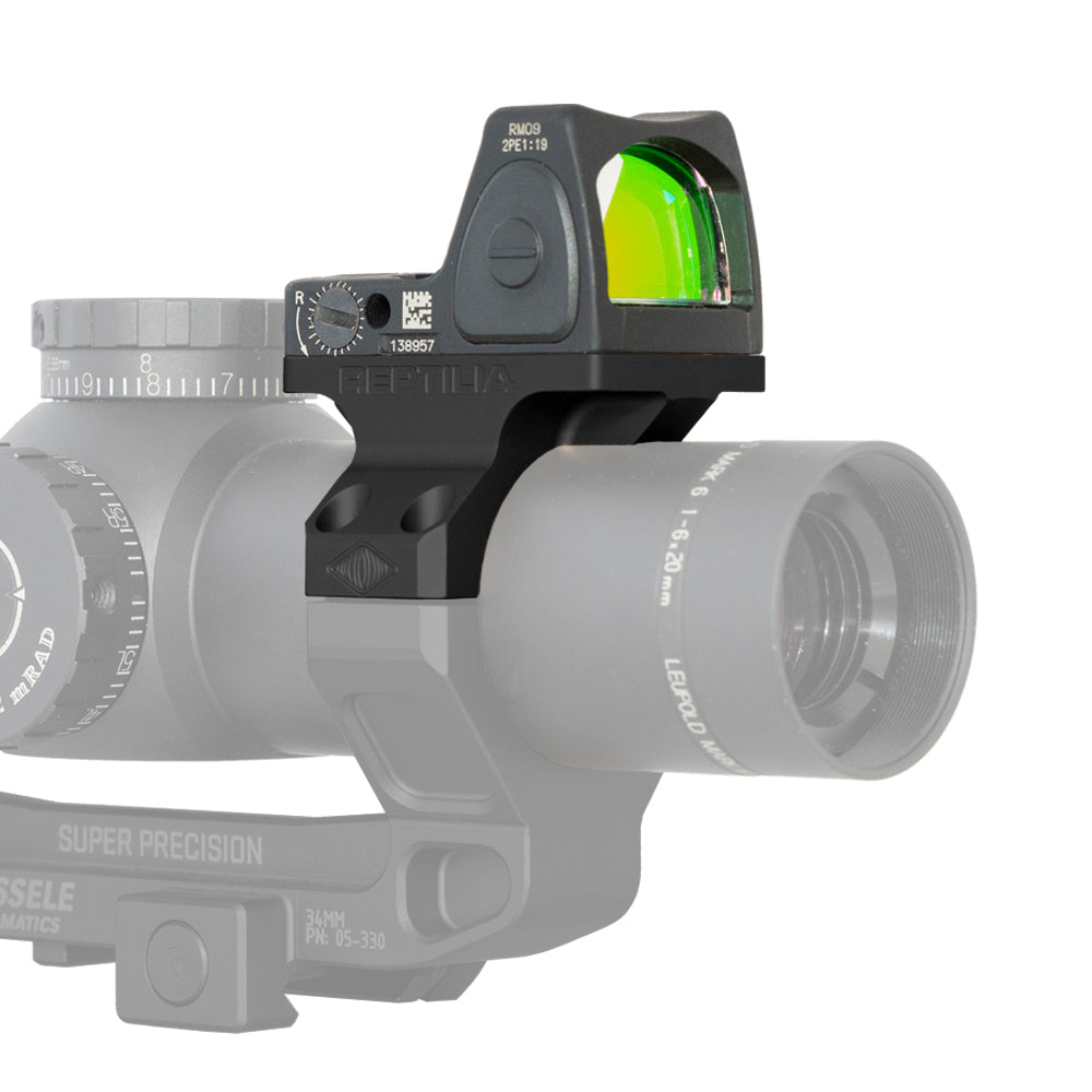 Reptilia 34mm ROF-90 optic mount for Trijicon RMR and SRO in Black, 100-018