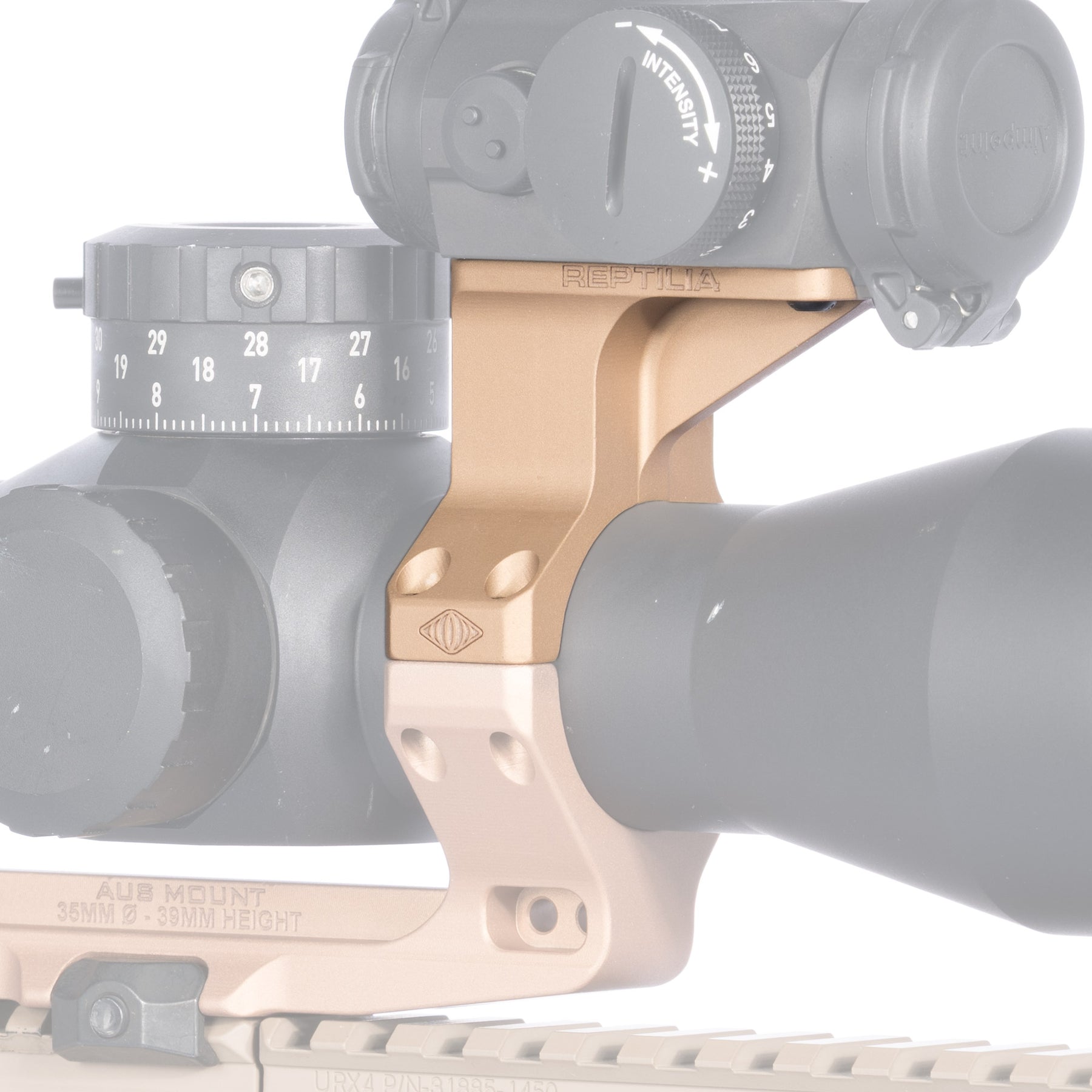 Reptilia 35mm ROF-90 Optic Mount for Aimpoint Micro in Flat Dark Earth Anodized