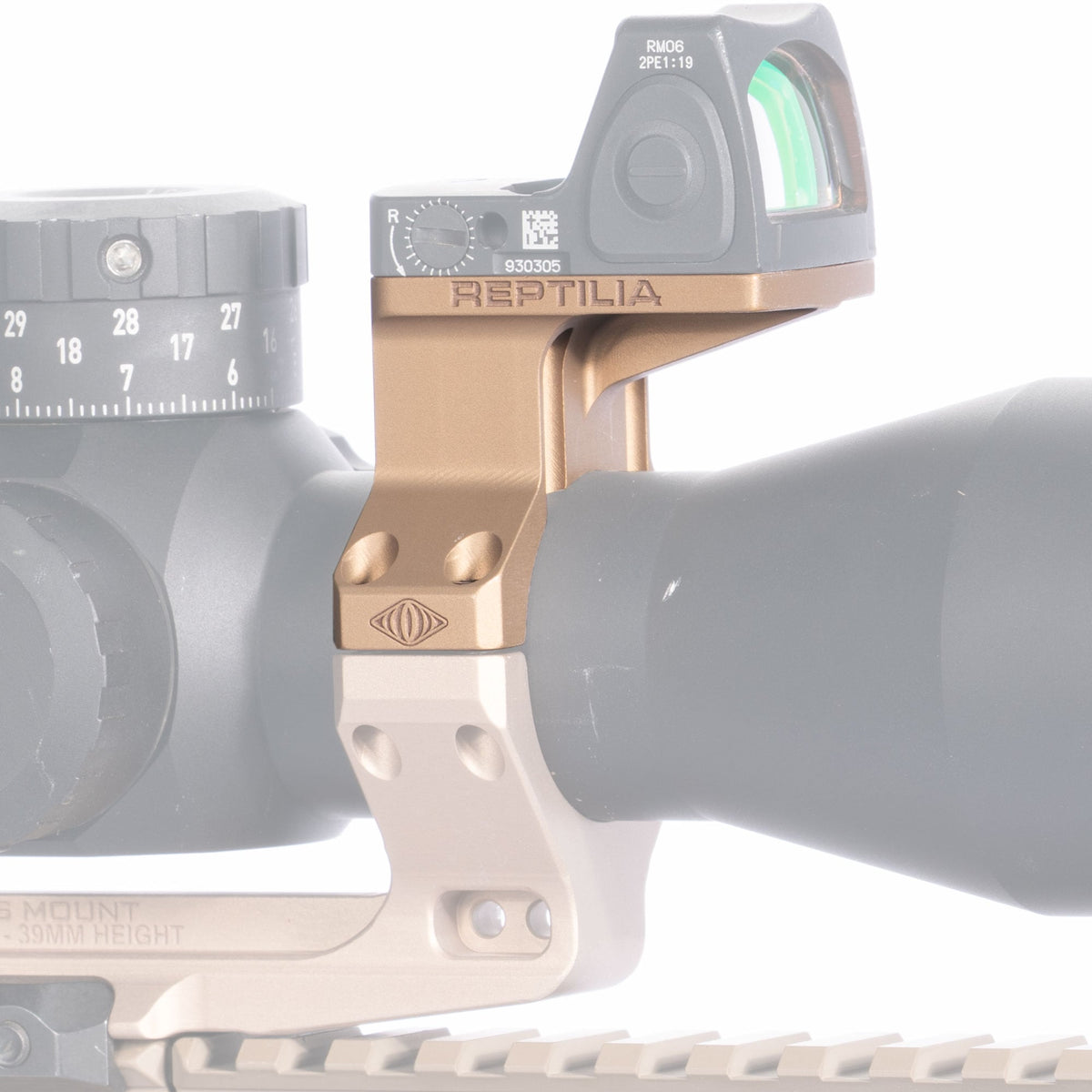 Reptilia 35mm ROF-90 optic mount for Trijicon RMR and SRO in Flat Dark Earth Anodized