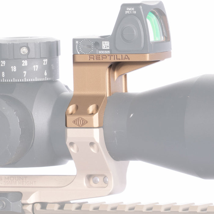Reptilia 35mm ROF-90 optic mount for Trijicon RMR and SRO in Flat Dark Earth Anodized