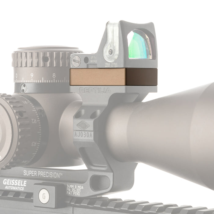 Reptilia ROF Riser 10mm for Trijicon RMR and SRO in Flat Dark Earth Anodized