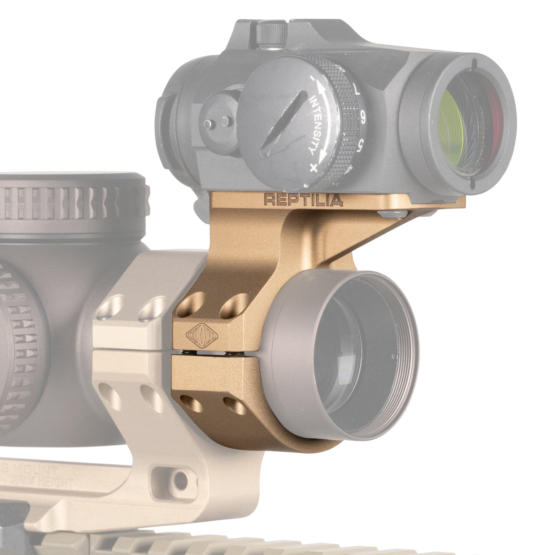 Reptilia ROF-SAR 34mm optic mount for Aimpoint Micro in Flat Dark Earth Anodized