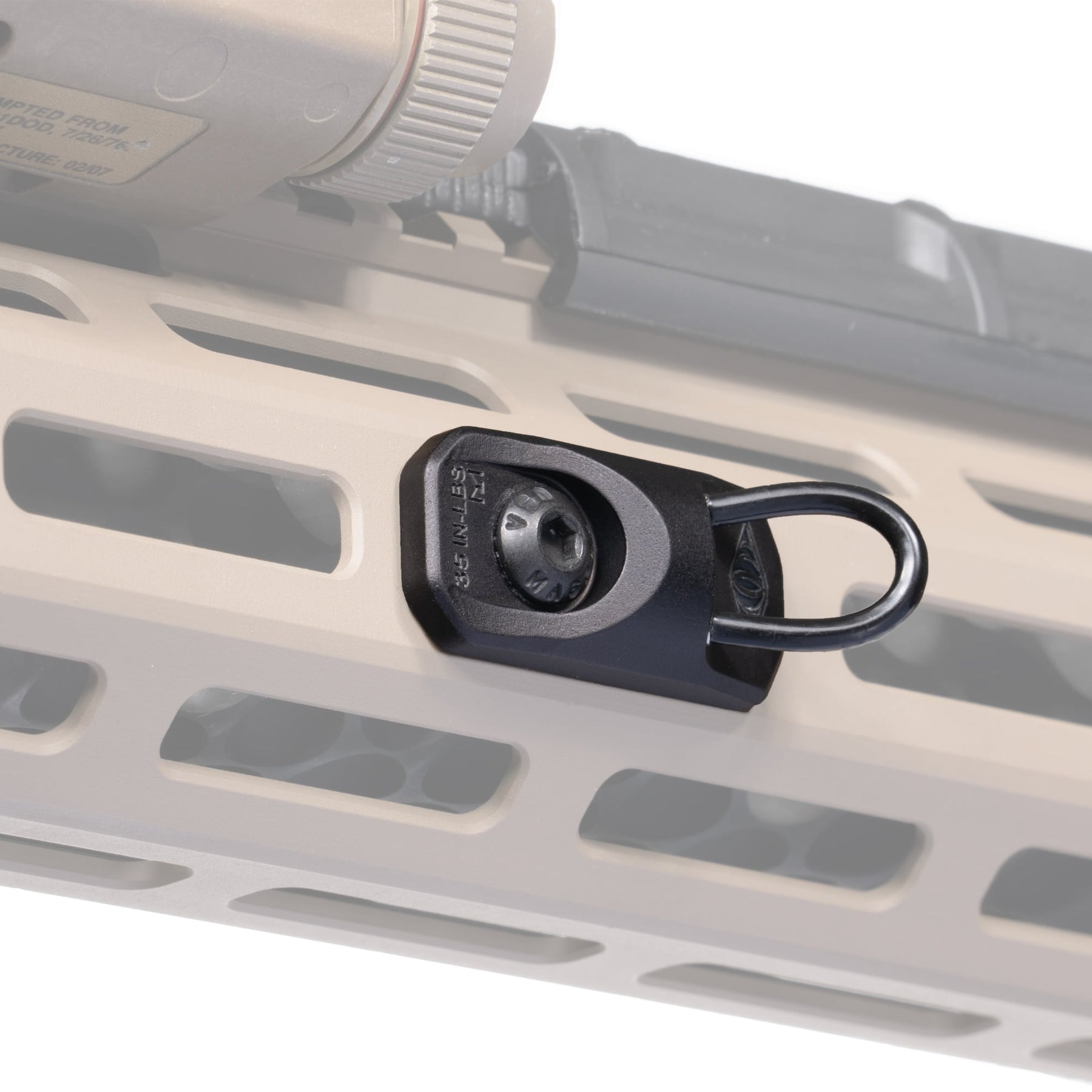 Reptilia SOCKET M-LOK sling loop mount in Black Anodized