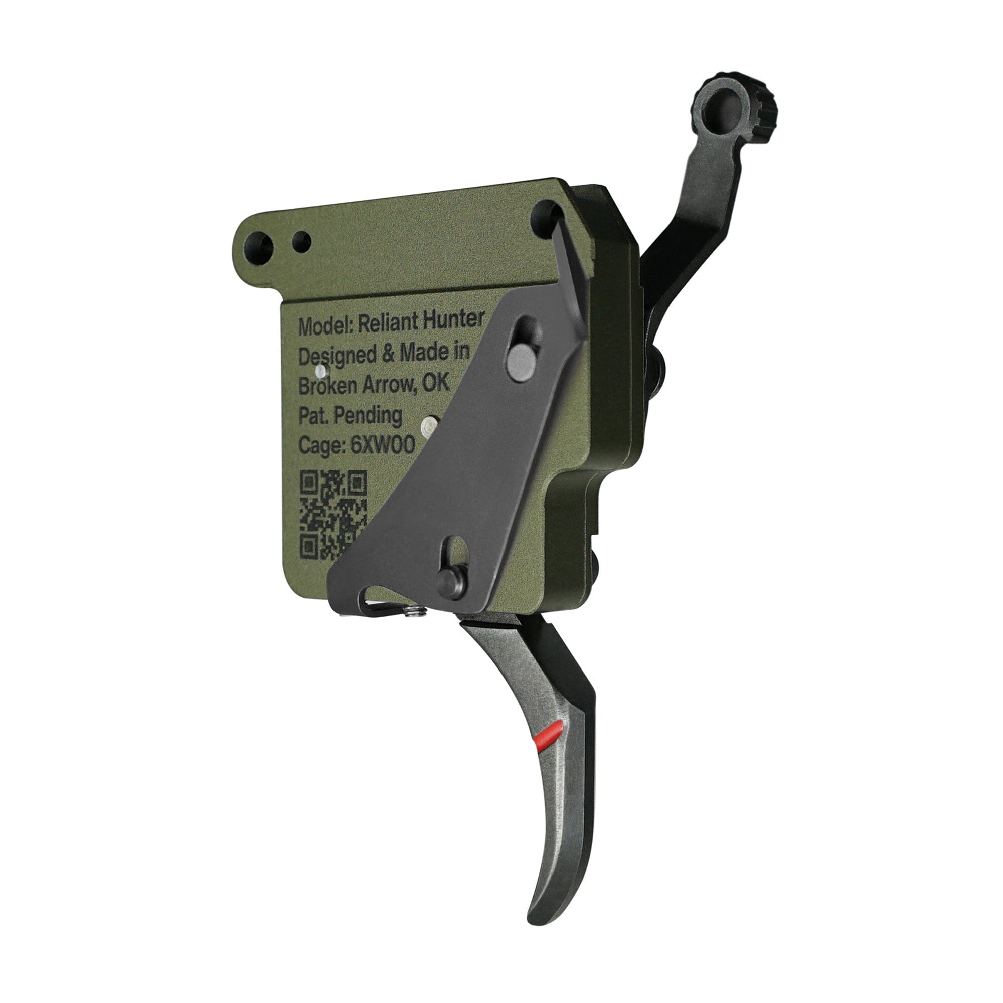 RISE Armament Reliant Hunter Remington 700 Drop-In Trigger w/ Bolt Release - Curved - Green/Black Trigger RISE Armament 