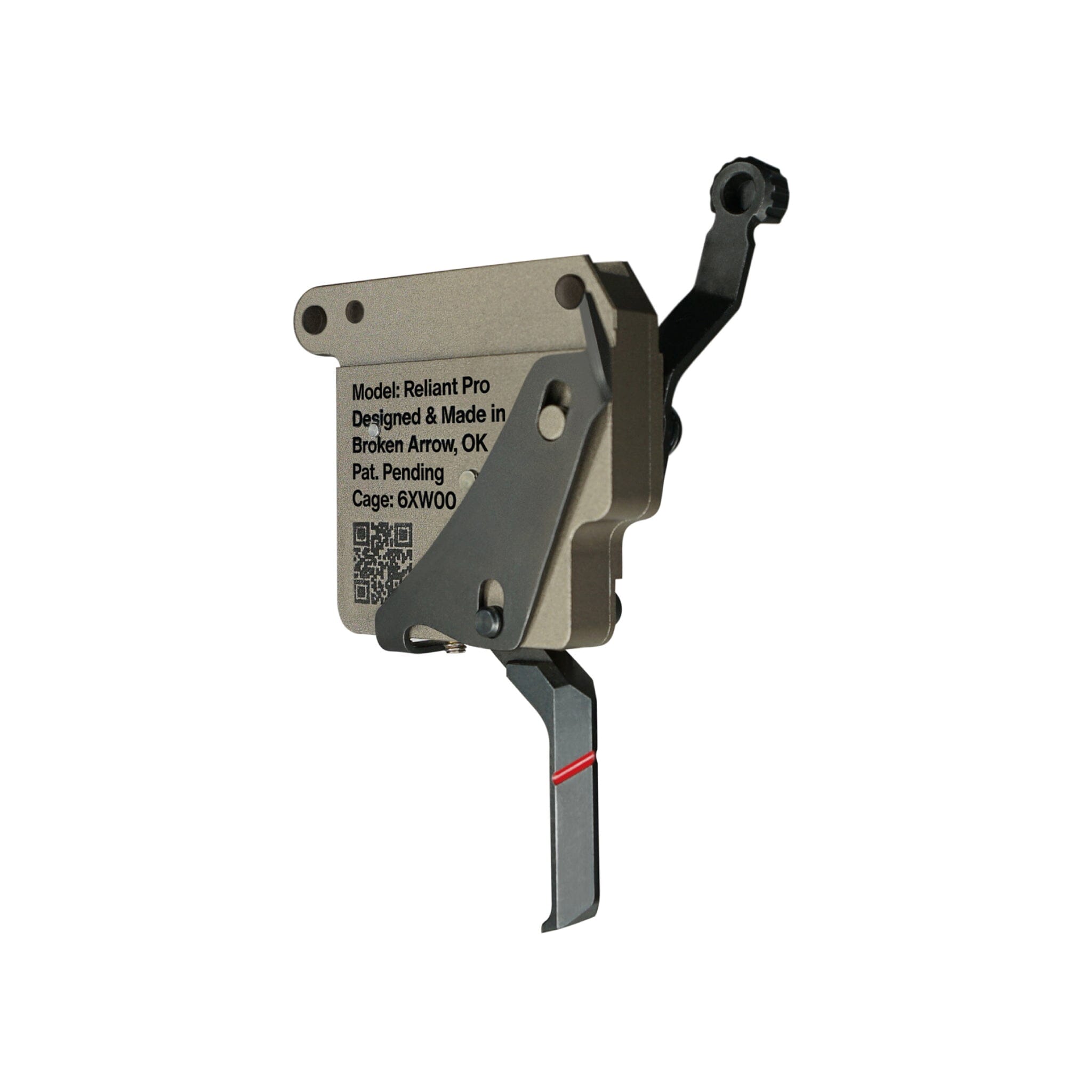 RISE Armament Reliant Pro Rem-700 Drop-In Trigger w/ Bolt Release - Flat Blade - FDE/Black Trigger RISE Armament 