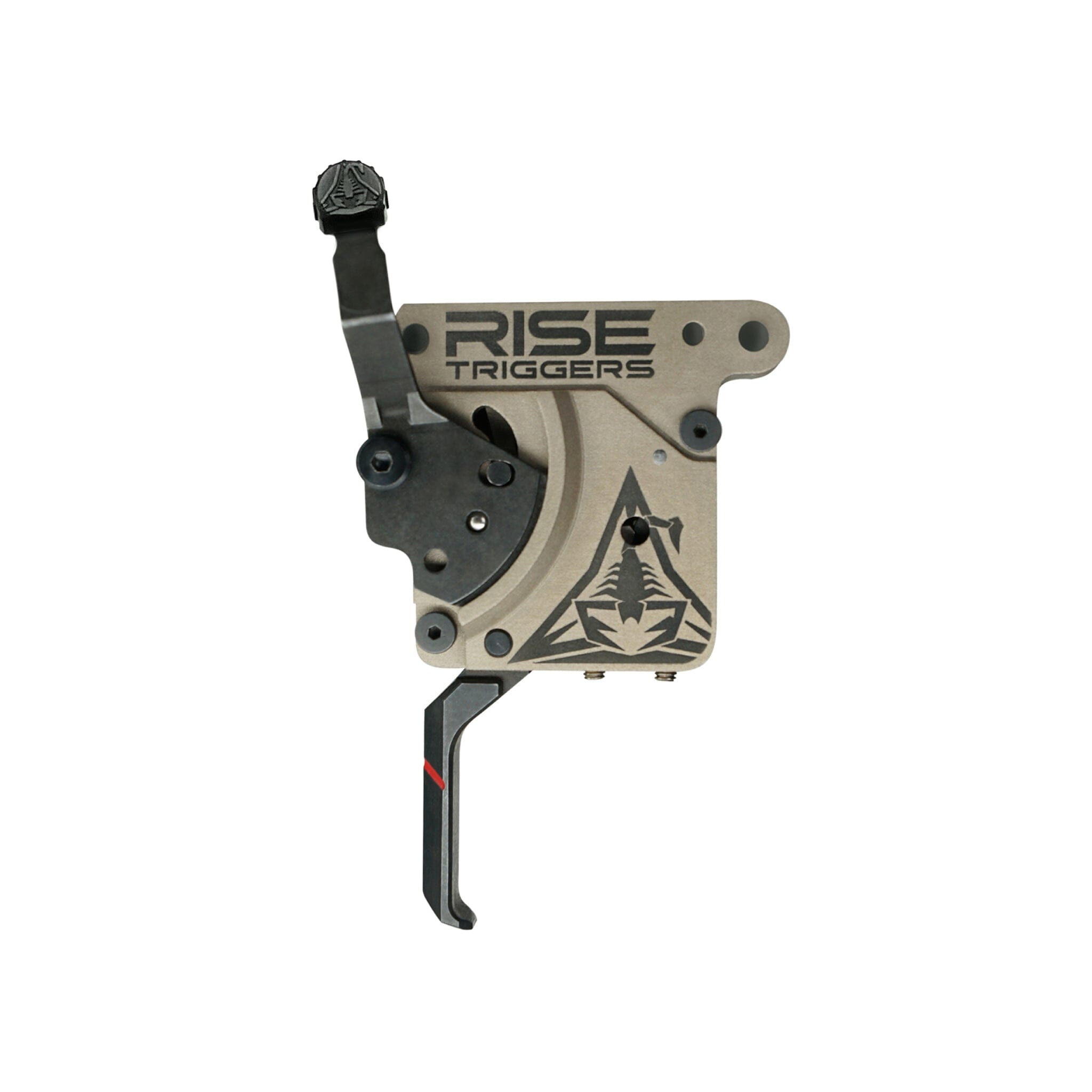 RISE Armament Reliant Pro Rem-700 Drop-In Trigger w/ Bolt Release - Flat Blade - FDE/Black Trigger RISE Armament 