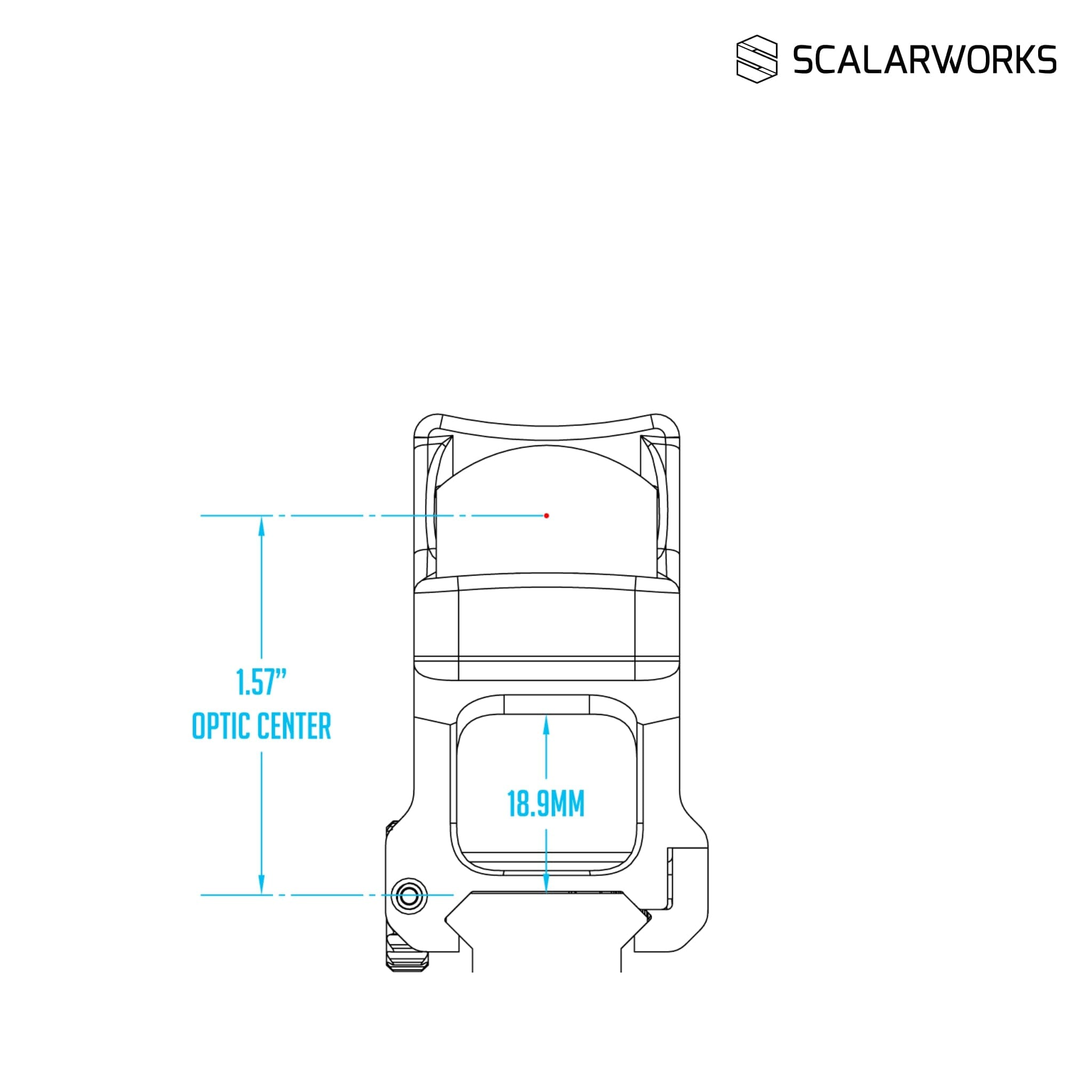 Scalarworks LEAP/04 Trijicon RMR QD Mount - 1.57" Height Red Dot Mount Scalarworks 