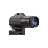 JULIET4 magnifier in black with the PowerCam mount swung 90 degrees clear of the sight line