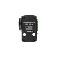SIG Sauer ROMEO-X Compact ROSE red dot sight with its windage and elevation adjustment screws