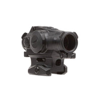 ROMEO4T-PRO 1x20 red dot sight in black, showing the control buttons and battery compartment