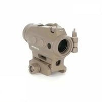 SIG Sauer ROMEO4T FDE red dot sight showing the capped windage and elevation turrets