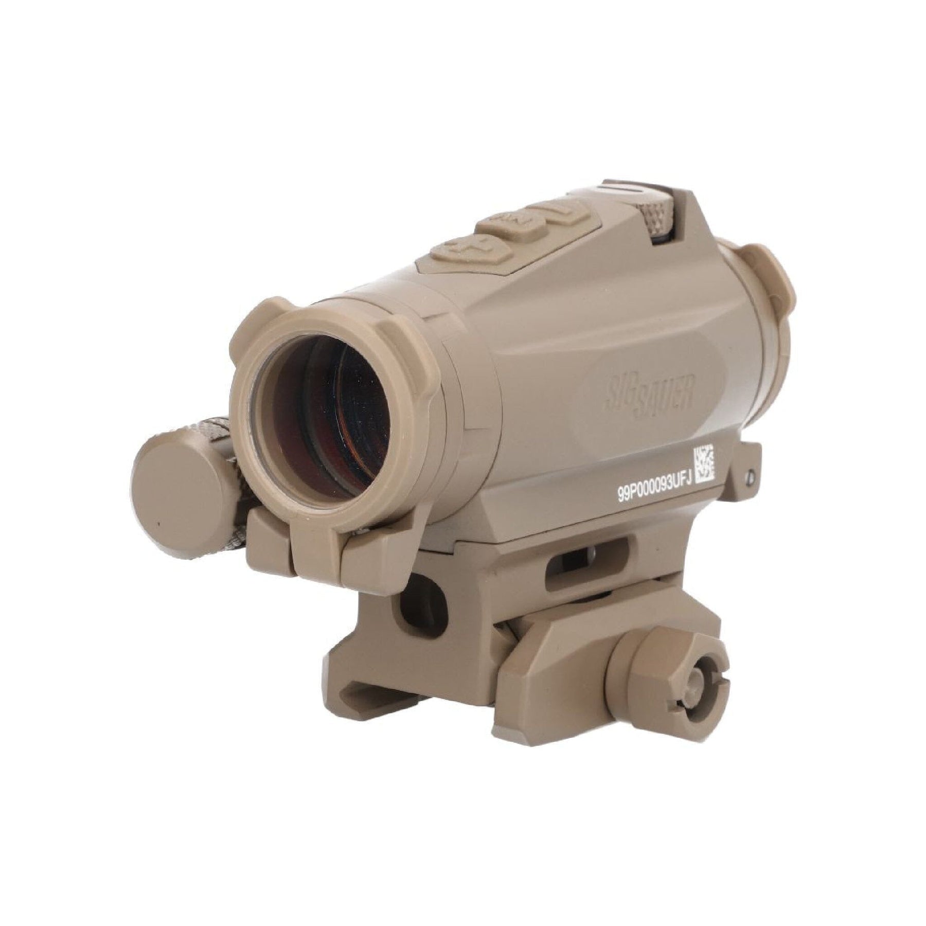 SIG Sauer ROMEO4XT-PRO red dot sight in Flat Dark Earth, part SOR44002, with the Ballistic Circle Dot