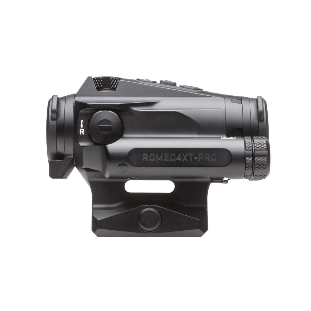 SIG Sauer ROMEO4XT-PRO showing the selectable Quad Ballistic Circle Dot reticle patterns