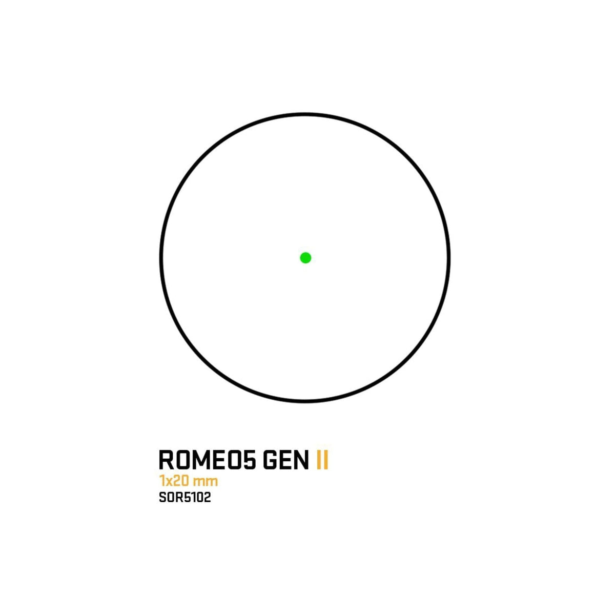 SIG Sauer ROMEO5 Gen II green dot sight on the 1.41 in M1913 I-BEAM Picatinny mount