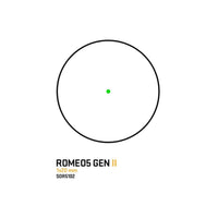 SIG Sauer ROMEO5 Gen II green dot sight on the 1.41 in M1913 I-BEAM Picatinny mount