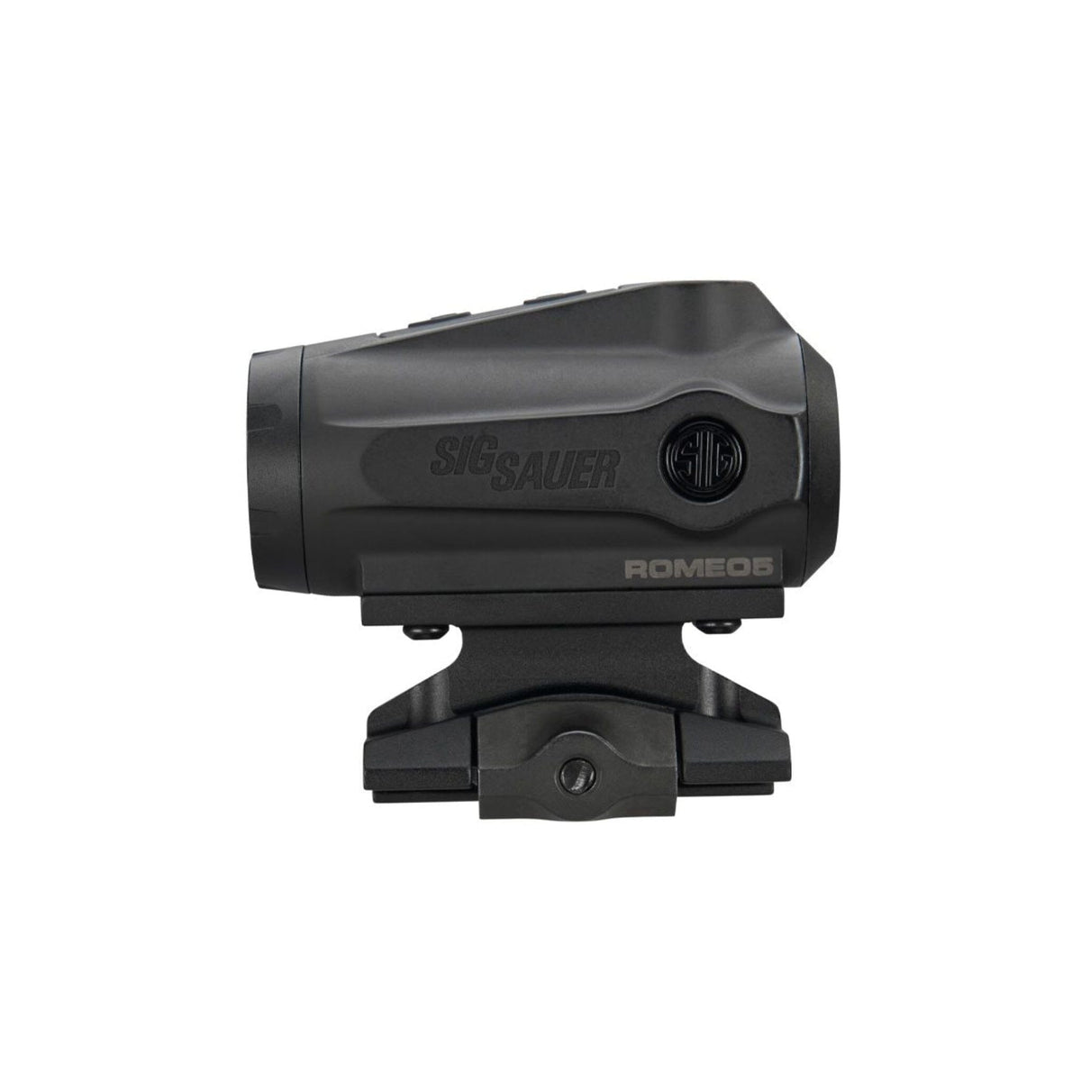 SIG Sauer ROMEO5 Gen II red dot sight in a matte black aluminium housing