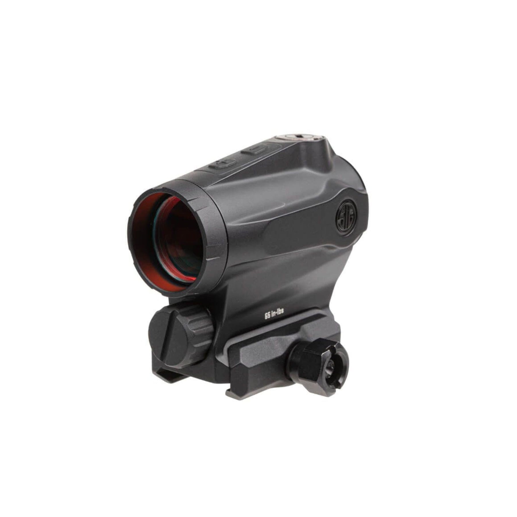 SIG Sauer ROMEO5XDR Gen II red dot sight showing the 2 MOA dot inside its 65 MOA circle