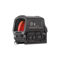 SIG Sauer ROMEO8T-AMR sight showing the selectable Quad Ballistic Circle Dot 2.0 reticle patterns