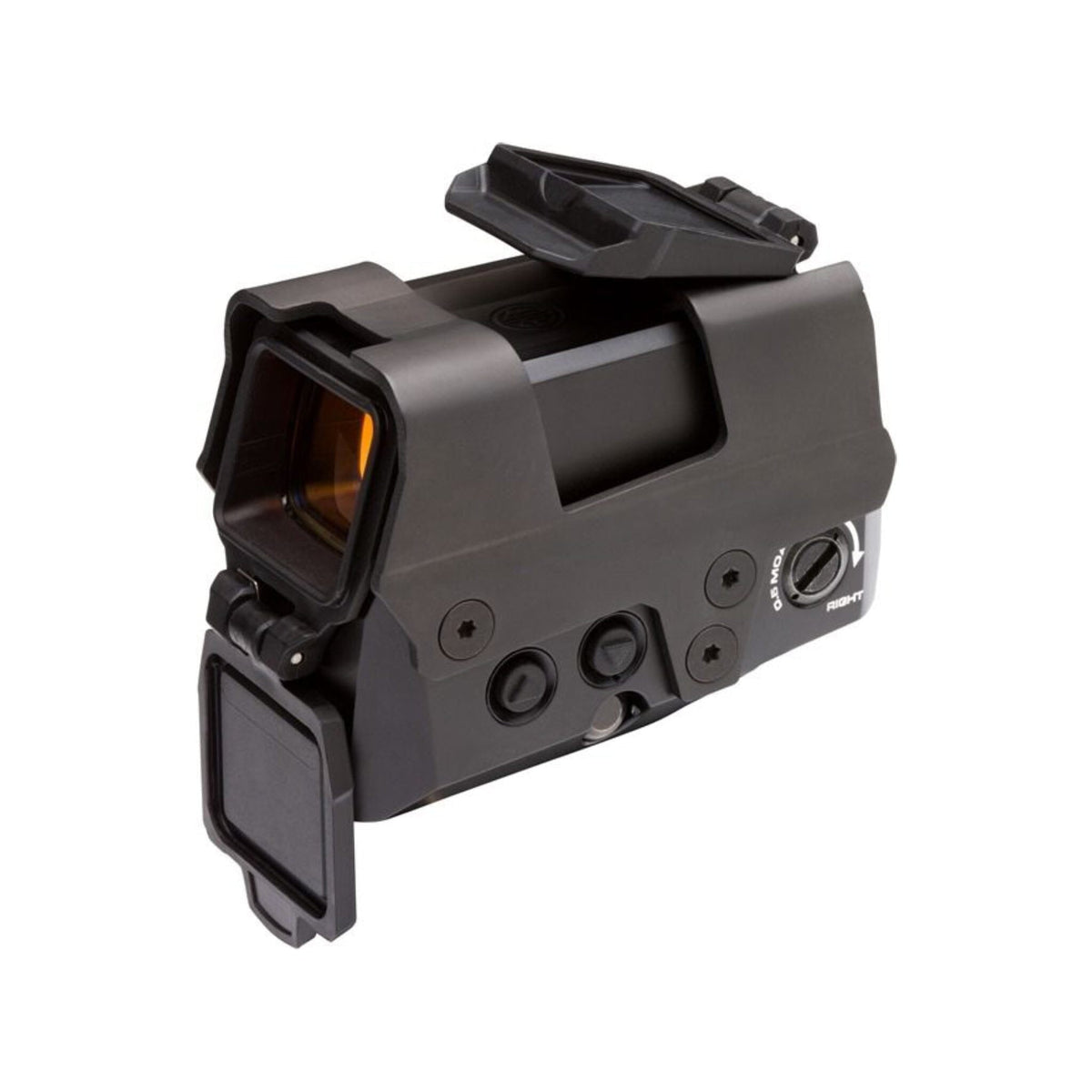 SIG Sauer ROMEO8T enclosed red dot sight in black with its selectable ballistic circle-dot reticle