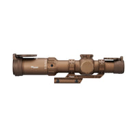 SIG Sauer TANGO-MSR 1-10x26 FFP scope with the reticle illumination dial and capped MOA turrets