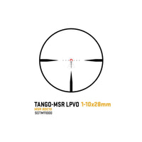 SIG Sauer TANGO-MSR 1-10x28 black rifle scope, part SOTM11000, supplied with an ALPHA-MSR mount