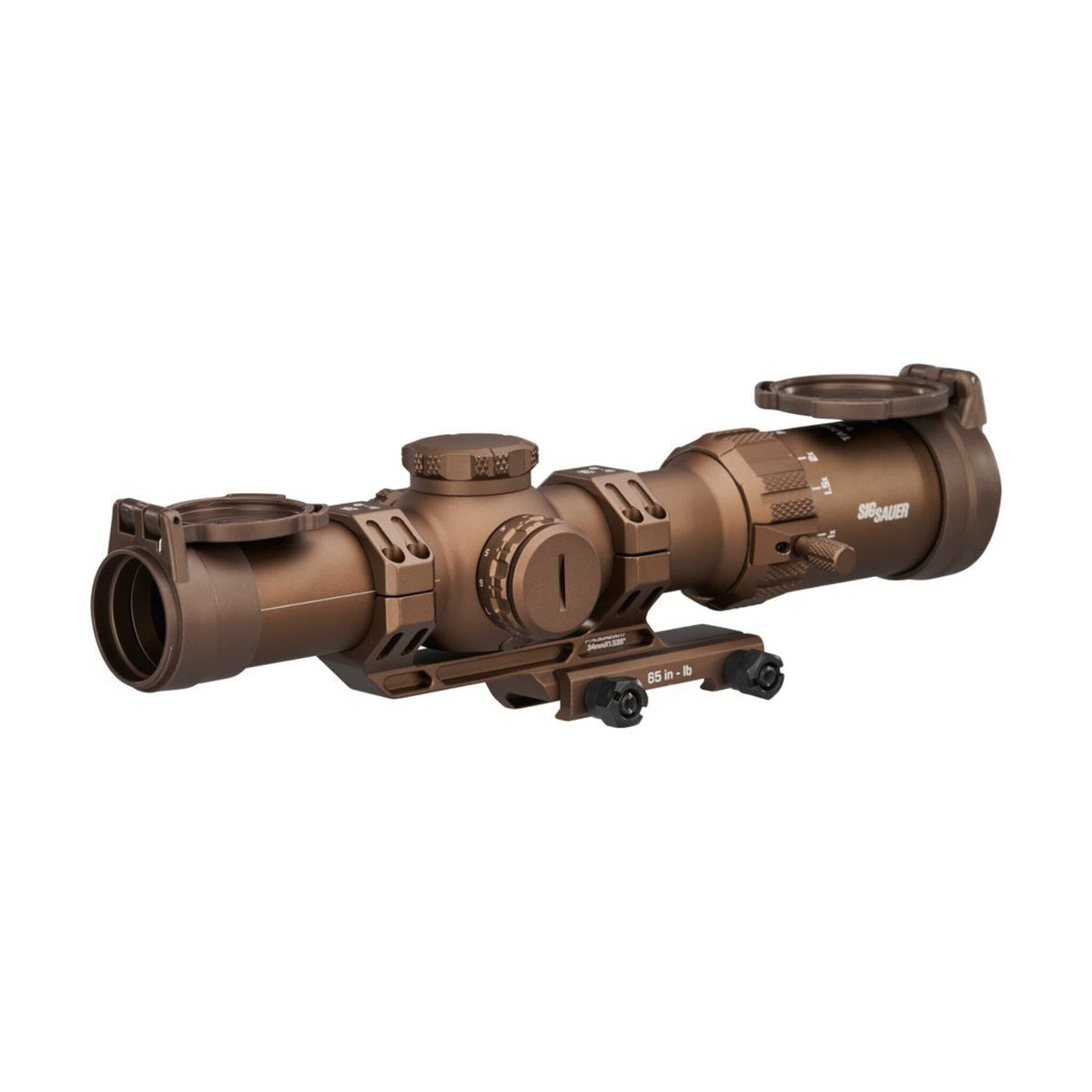 SIG Sauer SOTM11200 TANGO-MSR 1-10x28 LPVO in Coyote Tan with the illuminated MSR BDC10