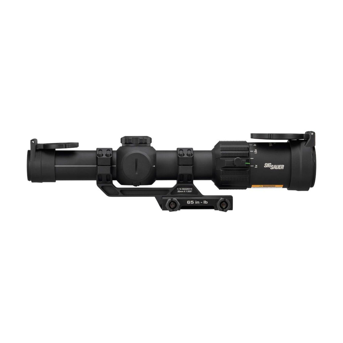 SIG Sauer TANGO-MSR 1-6x24 in black with the illumination dial and capped MOA turrets