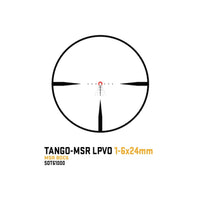 SIG Sauer TANGO-MSR 1-6x24 black LPVO, part SOT61000, supplied with an ALPHA-MSR cantilever mount
