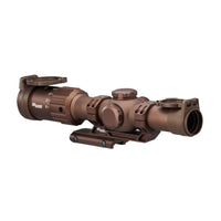 TANGO-MSR 1-6x24 rifle scope in coyote tan showing the 24 mm objective bell