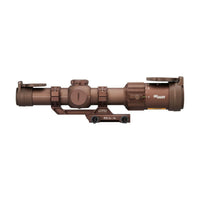 SIG TANGO-MSR SOTM61200 in coyote tan with its magnification ring across the 1x to 6x range
