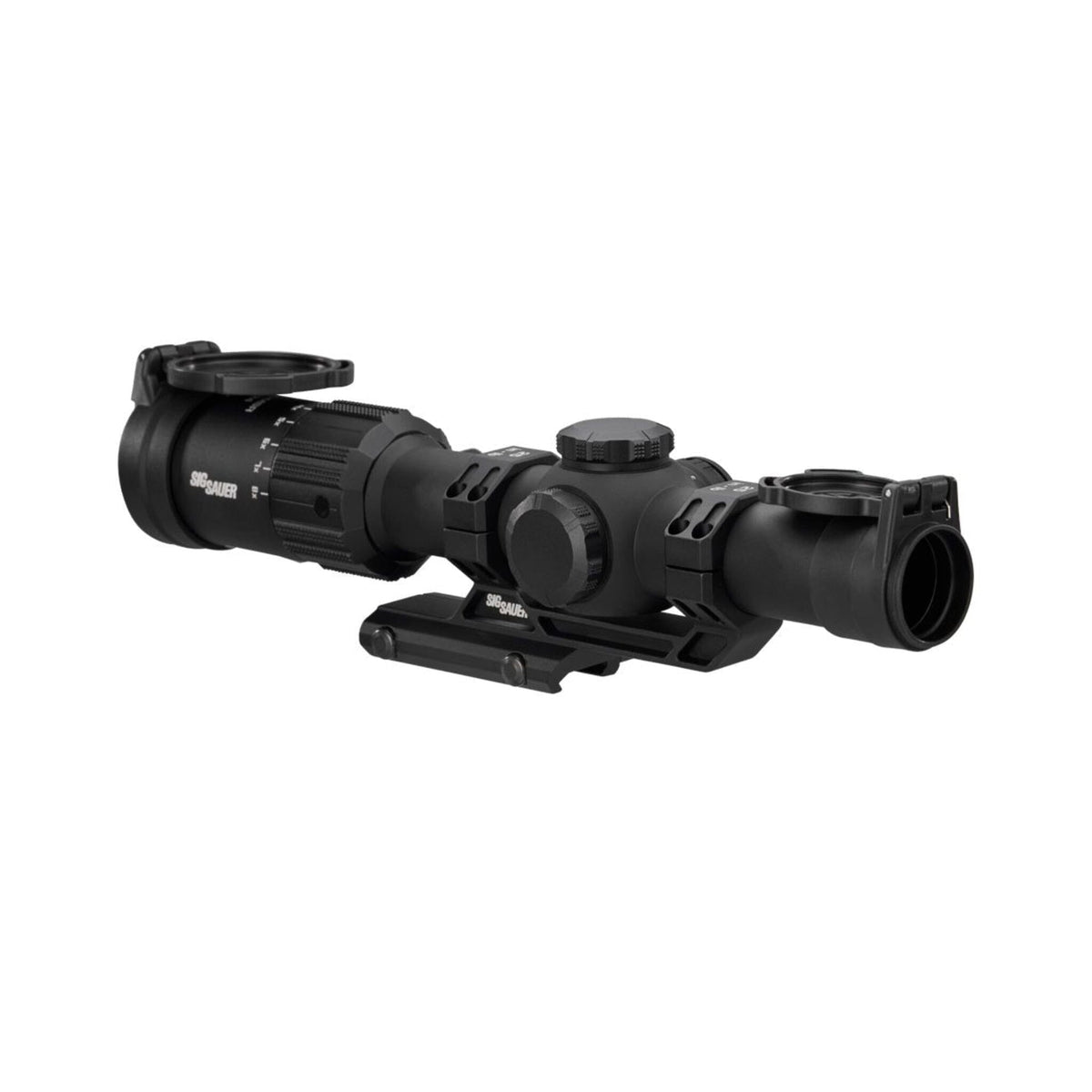 SIG Sauer TANGO-MSR 1-8x24 showing the magnification ring across its 1x to 8x range