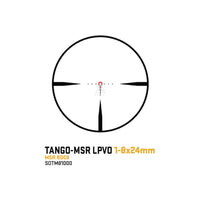 SIG Sauer TANGO-MSR 1-8x24 in black, supplied with the ALPHA-MSR cantilever mount