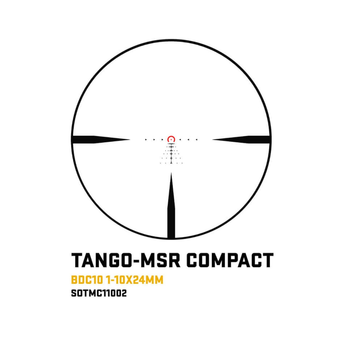 SIG TANGO-MSR Compact 1-10x24 FFP, SOTMC11002, on the pre-levelled ALPHA-MSR cantilever mount