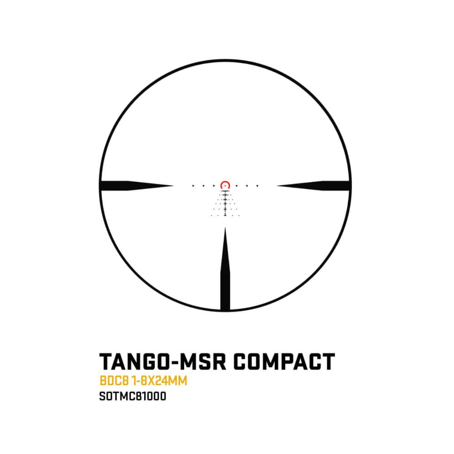 SIG Sauer TANGO-MSR Compact 1-8x24 on its factory-fitted ALPHA-MSR cantilever mount