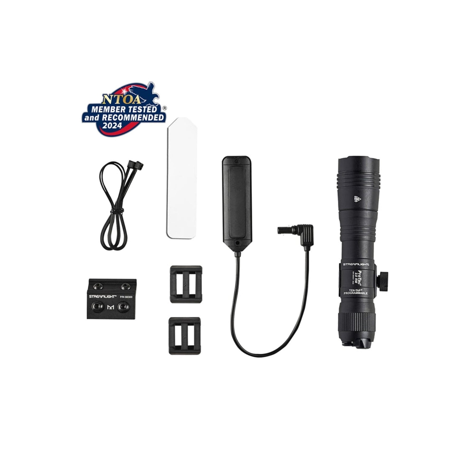Streamlight ProTac 2.0 Rail Mount weapon light rated at 2000 lumens on high, part number 89009