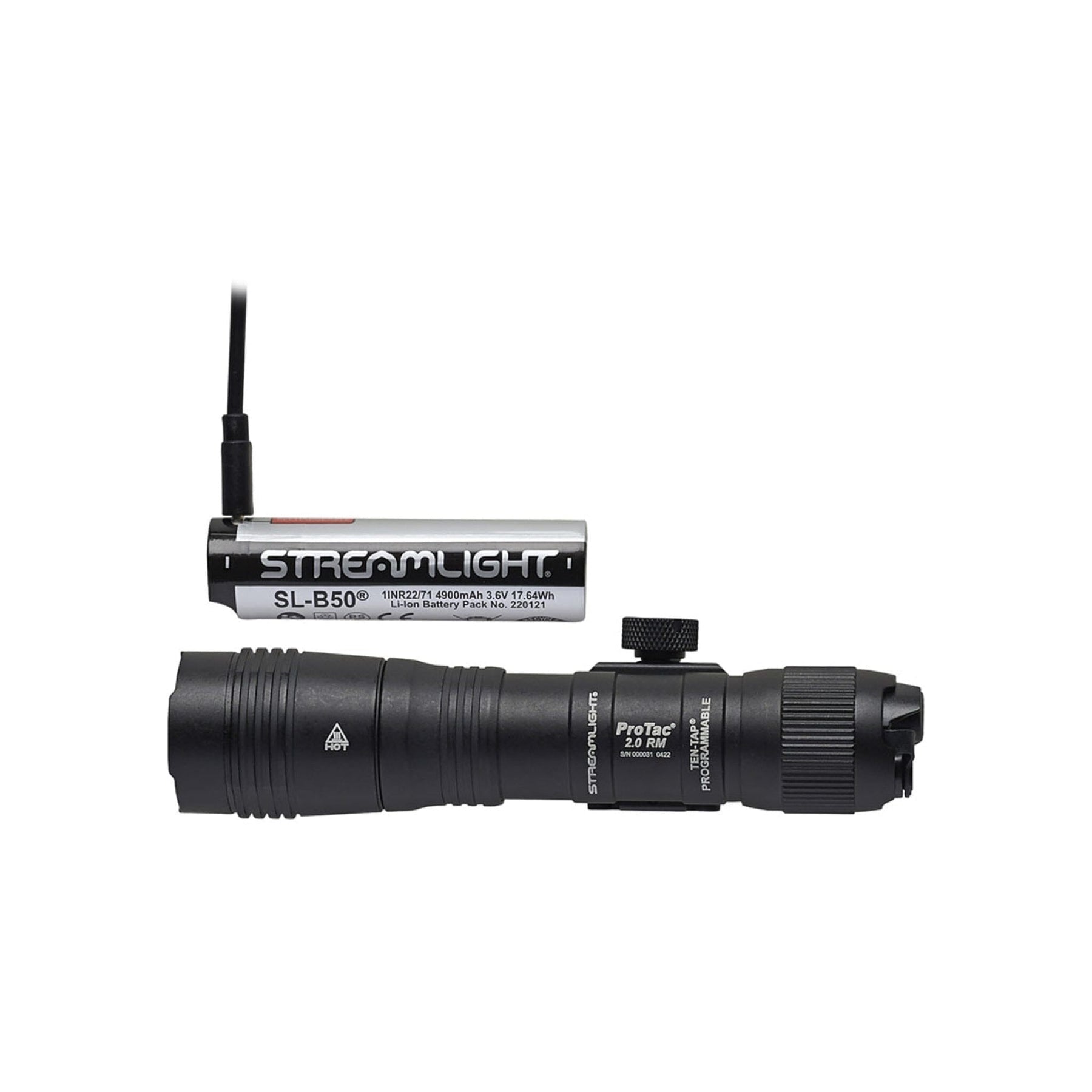 ProTac 2.0 Rail Mount light producing 17,700 candela for a 266 metre beam