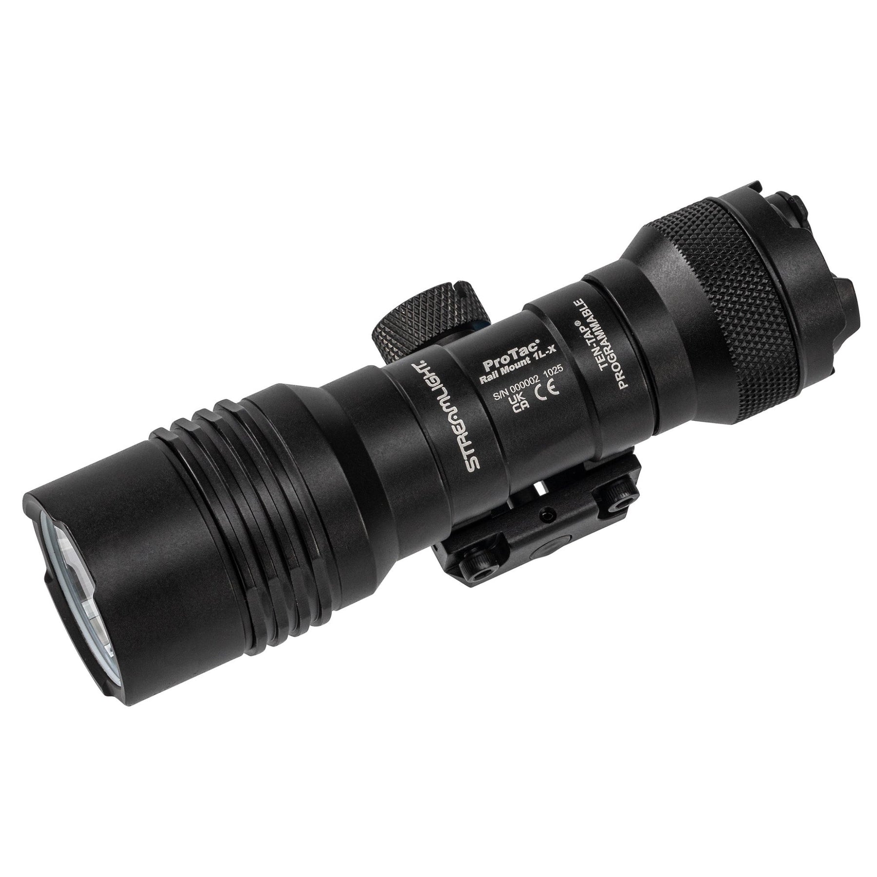 Streamlight ProTac Rail Mount 1L-X USB Pro weapon light with the Jack-Cap tail that takes a remote pressure switch