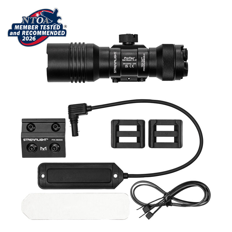 Streamlight ProTac Rail Mount 1L-X USB weapon light shown alone against a plain background
