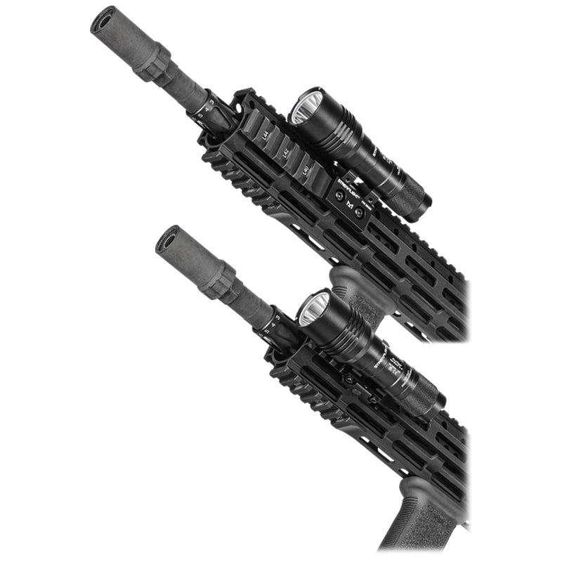 Streamlight ProTac Rail Mount 1L-X USB weapon light pictured with a remote pressure switch