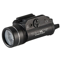 Streamlight TLR-1 HL weapon light in black, part 69260, rated 1000 lumens and 20,000 candela