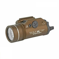 Streamlight TLR-1 HL weapon light in FDE Brown, rated 1000 lumens and 20,000 candela