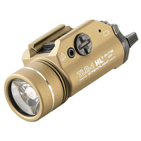 Streamlight TLR-1 HL weapon light in Flat Dark Earth shown alone against a white background