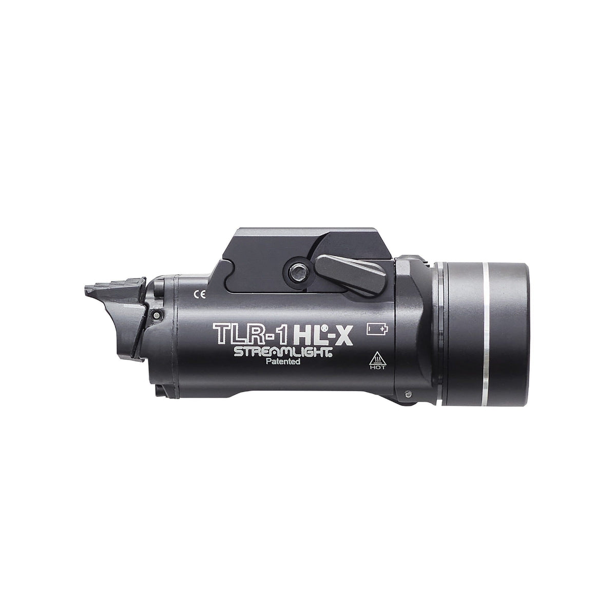 Streamlight TLR-1 HL-X USB weapon light with its rail grip clamp and locating keys