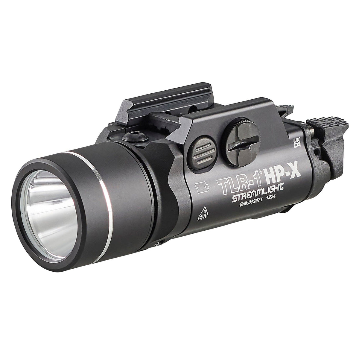 Streamlight TLR-1 HP-X USB weapon light, part 69168, rated 1,300 lumens and 77,000 candela