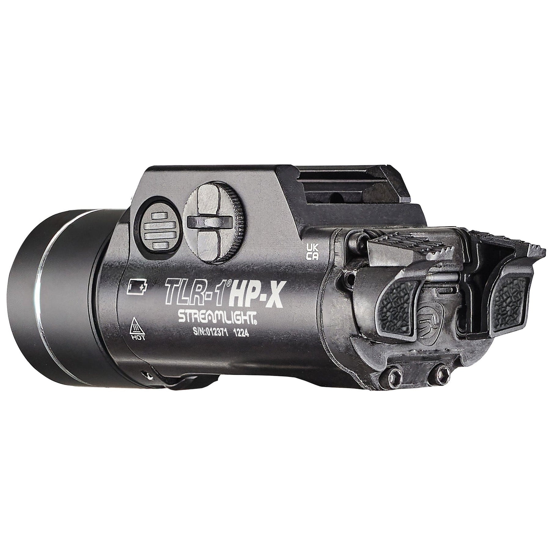 Streamlight TLR-1 HP-X USB in 6000-series aluminium, 5.43 oz on the rechargeable packs